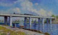 El puente del ferrocarril en Argenteuil II Claude Monet